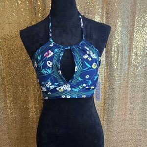 Cole of California Blue Bikini Top